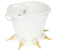 Hiko Seau abreuvoir pour agneaux avec 5 places pour téter, TL9 Original HIKO - avec nouvelle tétine Para