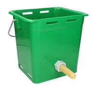 Hiko Seau abreuvoir pour veaux en plastique, vert compl. avec tétine et vanne, HIKO TK13