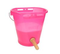 Hiko Seau abreuvoir pour veaux transparent, rose compl. avec tétine "1-Click" et vanne "1-Click"