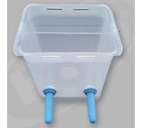 Hiko Seau d'abreuvement TK13-Duo, transparent avec tétine antibactérienne 1-Click et vanne