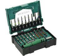 HiKOKI 40030023 Jeu dembouts TORX® intérieur, vis à fente, cruciforme Phillips, vis Pozidriv, hexagonal avec porte-embout