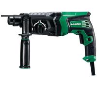 HIKOKI 57201138 - Martillo ligero combinado SDS-Plus 3 posiciones 830W 2.9J 1100 rpm 4300 imp hasta 26 mm hormigón con maletín DH26PC2Z