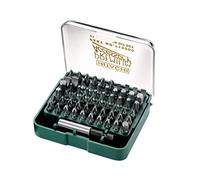 HIKOKI 715000 - Set 61 puntas de atornillar Phillips, Pozidrive, Torx, inviolables, hexagonales y Planas + portapuntas + adaptador