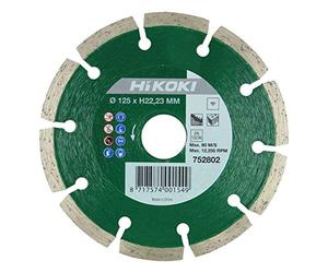 HIKOKI 752802 - Disque diamant 125x22,2x7 mm Universel travail général segment segmenté hauteur 7 mm