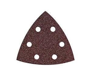 HIKOKI 753403 - Papel de lija para lijadoras orbitales tipo delta 94 mm grano 80 con Velcro (10 ud.)