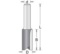 HiKOKI 754135 Fraises a rainurer avec 2 tranchants 12x25x66mm tige 12mm 1 piece