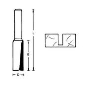 HIKOKI 754137 - Fresa HM para ranurar eje 12 mm diámetro 12 mm profundidad 38 mm largo 79 mm