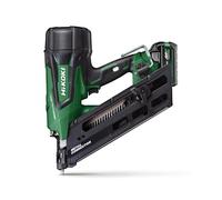 HiKOKI Agrafeuse à ancrage sans fil 34° - 36 V, clous 38-64 mm, 2 clous/sec. - Moteur brushless, réglage de la profondeur sans outil, jusqu'à 900 clous par charge - Sans batterie ni chargeur -