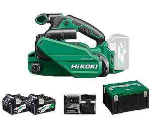 HIKOKI Akku Bandschleifer SB3608DA (18V, Akku 2,5 Ah, Schleiffläche (Breite): 76 mm, Bandlänge: 533 mm, Bandgeschwindigkeit: 122-450 m/min, Brushless) Zubehör : alles im HSC Koffer.