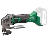 Cisaille 18V Li-ion sans batt./ni charg., vit à vide 5300 tr/min, cap acier 1,6mm, inox 1,2mm, alu 2,3mm, rayon mini de coupe 25mm, Gde autonomie de cpe => 80m, livrée en carton + 1 jeu de cales, 1 cl