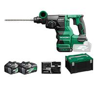 HIKOKI Akku Bohr- und Meißelhammer DH3628DAWEZ, (36V, (4,0 Ah), Volllastschlagzahl 2. Gang: 0-4300 min-1, Schlagenergie 3,2 J) (SDS-plus)Brushless, im HSC III
