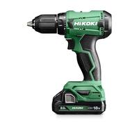 HiKOKI Akku-Bohrschrauber DS18DA (18V, Li-Ion, 50 Nm, 20-stufige Drehmomenteinstellung, LED, im Transportkoffer, inkl. 2x 2.0 Ah Akku und Ladegerät