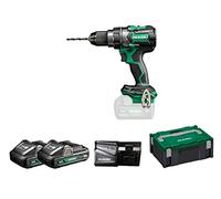 HIKOKI Akku Bohrschrauber, DS18DCWHZ, 18V, (4,0 Ah) Leerlaufdrehzahl 0-2000 min-1, Max. Festdrehmoment 140 Nm, Brushless, im HSC II