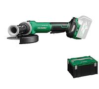 HIKOKI Akku Winkelschleifer G3615DVF, Schleifscheiben Ø: 150 mm (36V, Leerlaufdrehzahl: 3200-8000 min-1, Antriebsspindel: M14, Brushless, Zubehör im HSCIII Koffer) OHNE Akku u. Ladegerät.
