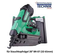 HiKOKI Cloueur sans fil NT1865DAW4Z 18V Basic 32-65mm pour clous à tête refoulé 20° BR-07