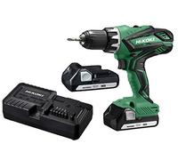HIKOKI DS18DJLWCZ - Taladro atornillador a batería 18V 1.5Ah portabrocas 13mm 53Nm con 2 batería cargador y maletín DS18DJL