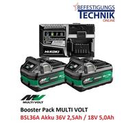 HiKOKI UC18YSL3WHZ BoostPack 36V MultiVolt Batterie Li-ion (2x 5.0Ah) + Chargeur