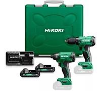 HiKOKI KC18DAWAZ Perceuse sans fil DS18DA + visseuse a chocs sans fil WH18 (2x 2,0Ah/18V)