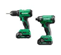 HiKOKI Kit HiKOKI perceuse-visseuse sans fil + visseuse à choc KC18DC Quantité:1