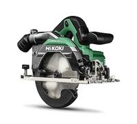 HIKOKI Kreissäge C6MEY2 mit Bremse (240V, 1050Watt, Brushless, Sägeblatt Ø: 165mm, Sägeblattbohrung Ø: 20mm, Sägeleistung bei 45°: 46 mm, Gehrungsschnitte von/bis: -5° bis 45°) Plus Zubehör im Karton.