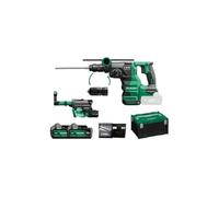 HIKOKI Marteau perforateur et burineur sans fil DH1826DC, avec aspiration de poussière, prise : SDS-plus (18 V, 5,0 Ah, vitesse de rotation à vide 4300 min-1, énergie de frappe : 3,2 J, moteur