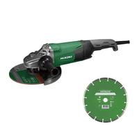 Hikoki Meuleuse G23SW2W7Z 230 mm 2200 W avec disque diamant