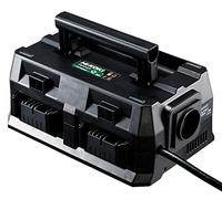 HiKOKI Multi Port Ladegerät UC18YTSL (4-fach Schnellladegerät für 14,4V / 18V und MULTI VOLT Akkus, LED Anzeige)
