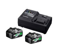 HIKOKI Pack 2 batteries Multivolt 18V/36V + Chargeur - UC18YSL3WJZ