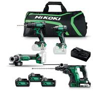 Pack 4 outils HIKOKI KC18DEWHZ + 3 batteries + chargeur + sac de transport