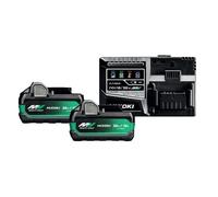 HiKOKI Pack Démarrage Multi Volt Batterie 2x18V/36V 2.5Ah/5.0Ah 18V