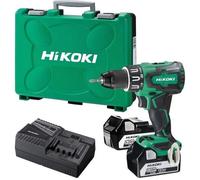 Perceuse-visseuse à percussion 18V + 2 batteries 5.0Ah Li-ion + 1 embout de vissage coffret -