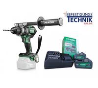HIKOKI Perceuse-visseuse sans fil 18,0 Volts DS18DC DS18DBL2 + 2x Batteries 5,0 Ah BSL1850MA dans le carton 136 Nm