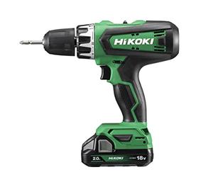HIKOKI Schlagbohrschrauber DV18DF (18V, Li-Ion, 2-Gang Getriebe, 55 Nm Drehmoment, LED, im Transportkoffer inkl. 2 18V Akkus BSL1820M)
