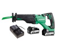 HIKOKI 51256166 - Sierra de sable a bateria 18V 5Ah velocidad 0-2500rpm con bateria cargador y maletin CR18DBLWJZ, Autre