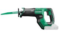 HIKOKI Scie sabre CR18DMA sans fil (18 V, course de scie : 29 mm, vibration à vide : 8,7 m/sec², sciage dans le bois Ø : 300 mm, diamètre du tube : 130 mm, sciage dans l'acier Ø : 19 mm), sans