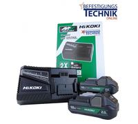 Hikoki Starter Booster Pack 2x batterie BSL1820M 18,0 Volt 2,0 Ah + chargeur UC18YSL