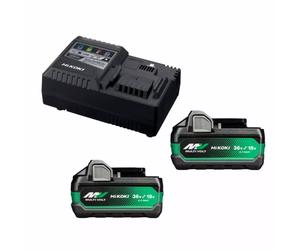 HiKOKI UC18YSL3WHZ BoostPack 36V MultiVolt Batterie Li-ion (2x 5.0Ah) + Chargeur