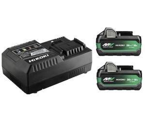 HiKOKI UC18YSL3WJZ BoosterPack Multi-Volt (2 x 8Ah)18V-4Ah, 36V chargeur UC18YSL3
