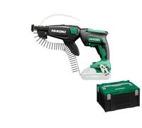 HiKOKI Visseuse à Sec sans Fil W18DAW3Z 18 V, Moteur sans Balais | Outil pour plaque de plâtre, 5000 tr/min, mode impulsion, chargeur de vis, sans batterie ni chargeur, en coffret HSC III