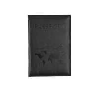 HIKOO DAILY Étui de passeport en cuir rose pour homme et femme, Noir , Taille unique