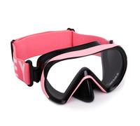 HIKOTEY Masque de Plongée pour Enfant 4-16 ans,180°Champ de Vision Panoramique HD,Lunettes Plongée Anti-Buée Anti-Fuite,Avec Lentille Verre Trempé,Sangle Ajustable pour Masque Facial Tissu Doux -Rose2