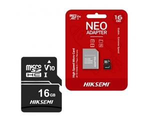 HIKSEMI Carte MicroSD Neo avec adaptateur SD - 16 Go