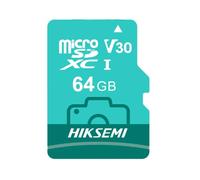 Hiksemi microSDXC V30 Neo Lux Carte mémoire 64 Go Classe 10 et UHS-I TLC Vert