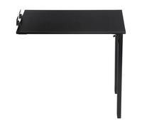 HIKUUER Table pliante murale 75 x 40 x 74 cm - Table flottante - Table à manger pliable en bois - Bureau flottant multifonction pour salle à manger, chambre à coucher, salon (noir)