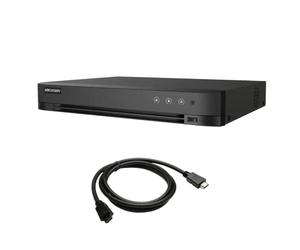 Hikvision 16 canaux H.265 AcuSense 8MP 4K DVR [iDS-7216HUHI-M2/S] pour caméras de vidéosurveillance DVR avec Uewell HDMI, noir