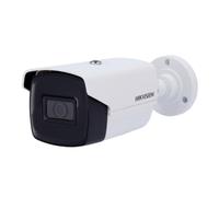 Hikvision - Caméra Bullet 4en1 Gamme Value - Résolution 1080p, CMOS Haute Performance - Objectif 3.6 mm | Portée IR EXIR 50 m - Audio sur câble coaxi