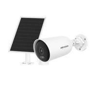 Hikvision Caméra IP DS-2CFS04/4G (2.8mm) – Bullet TurboHD, IP66, kit solaire sans fil blanc