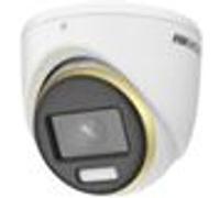 Hikvision ColorVu Series DS-2CE72UF3T-E - Caméra de surveillance - tourelle - anti-poussière / étanche - couleur (Jour et nuit) - 8 MP - 1080p, 4K - montage M16 - Focale fixe - câblé - AHD - DC 12 V /