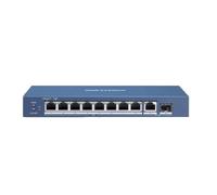 Hikvision - Commutateur Hikvision 10 Ports ~ 8 Ports PoE Gigabit ~ 1 Port RJ45 Gigabit ~ 1 commutateur réseau de Port à Fibre Optique SFP - DS-3E0510P-E/M