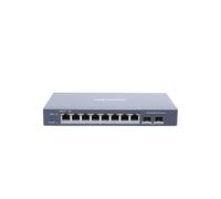 Hikvision Commutateur réseau DS-3E1510P-SI – Géré L2 – 8x 10/100/1000 PoE+, 2x SFP – 110W